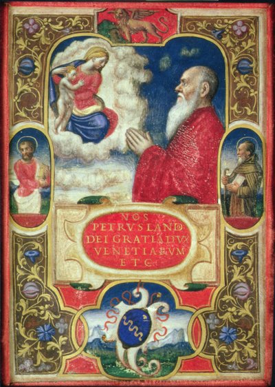 Antonio Marcello Praying to the Virgin Mary, c.1540 by Italian School